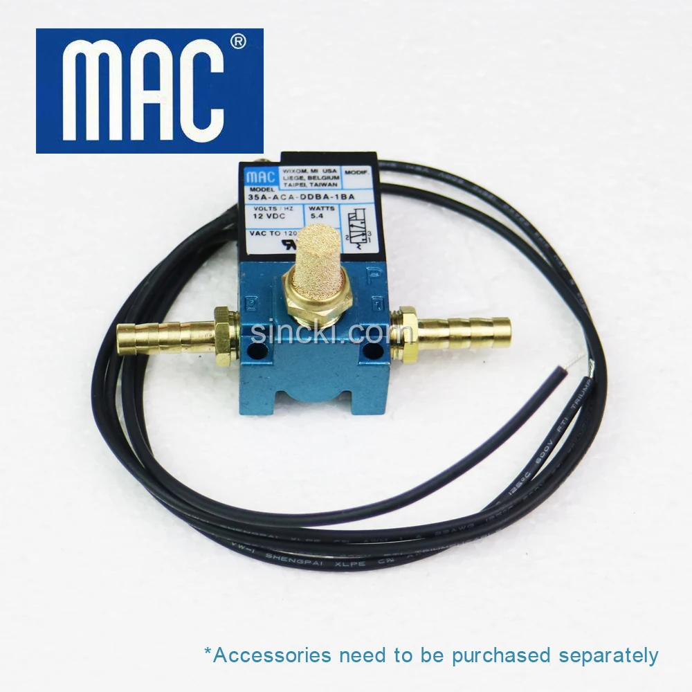 MAC Type 35 Series Direct Solenoid and Pilot Operated Valve Used for Air Lubricator in Machinery Applications