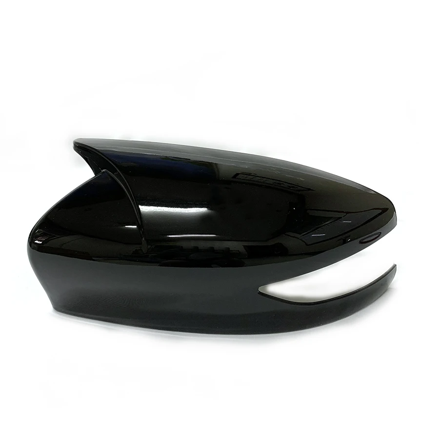 product for nissan sylphy 2012   2019 rearview side mirror cover horn style gloss black auto body spare parts exterior side mirror cover-5