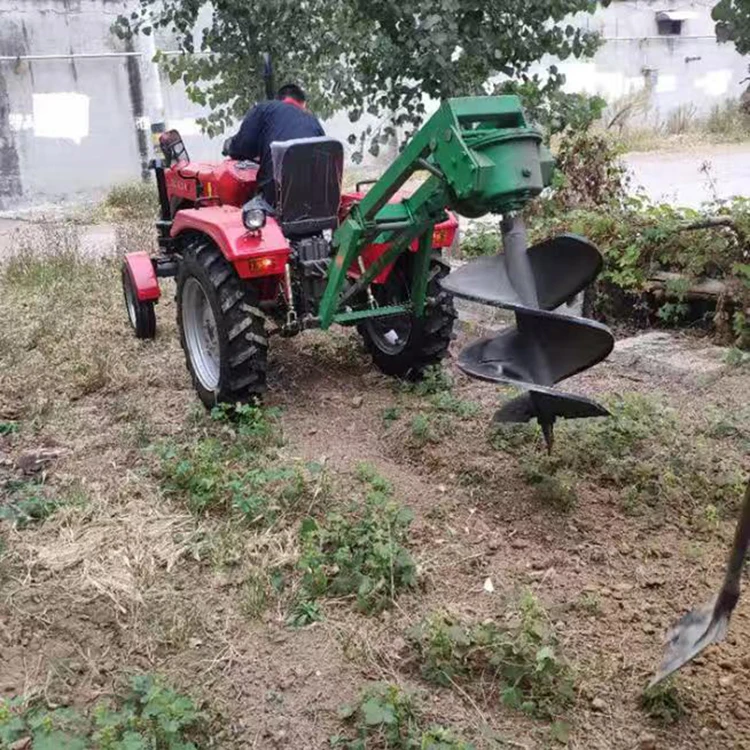 Tractor PTO Driven Digging Tree Pits Earth Auger Tree Planting Drilling Post Hole Digger Machine