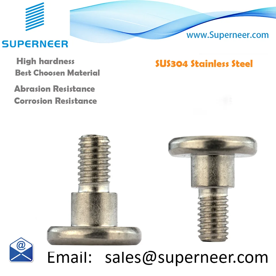 M3 Sus304 Stainless Steel Shoulder Bolt Screws Flat Thin Head Phillips