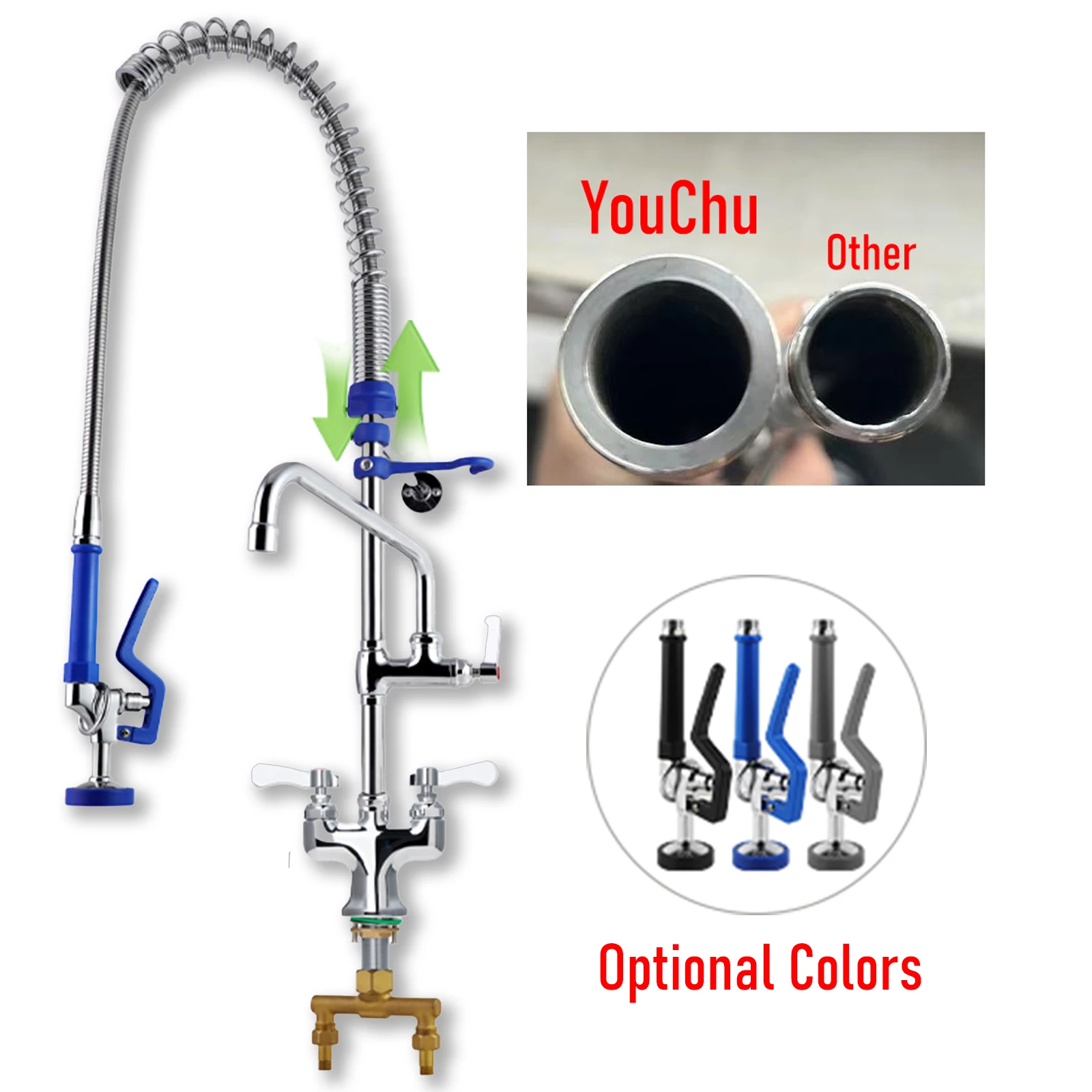 2025 Commercial Kitchen Faucet High Quality Brass Deck Mount 39\47\