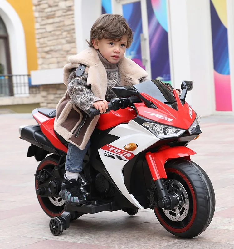 Crianças carro de moto elétrica recarregável piloto com controle remoto  brinquedo carrinho estudante scooter infantil drift