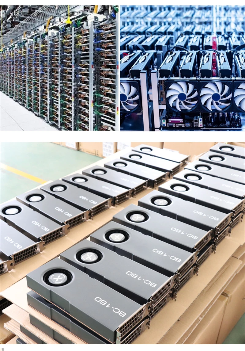 높은 컴퓨팅 이익 BC-160 8Gb 그래픽 카드 해시 레이트 72Mh 135W gpu bc 160 8Gb 비디오 카드 모델 Bc160  그래픽 카드