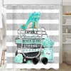 JY170 (24) Rayures turquoise et talons hauts