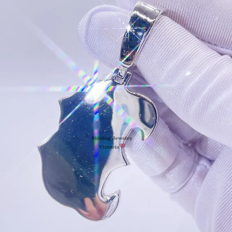 Sterling Silver 925 Vvs Moissanite Memory Picture Custom Pendant Photo Buy Custom Pendant