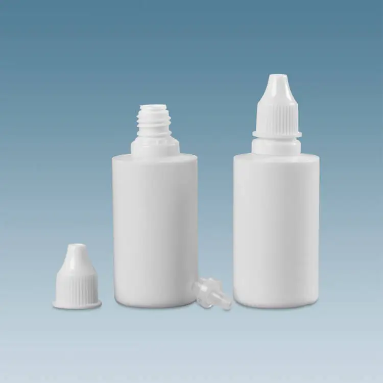 Free Sample 5ml 10ml 15ml  30ml Plastic Dropper Bottles with Tamper Evident Cap