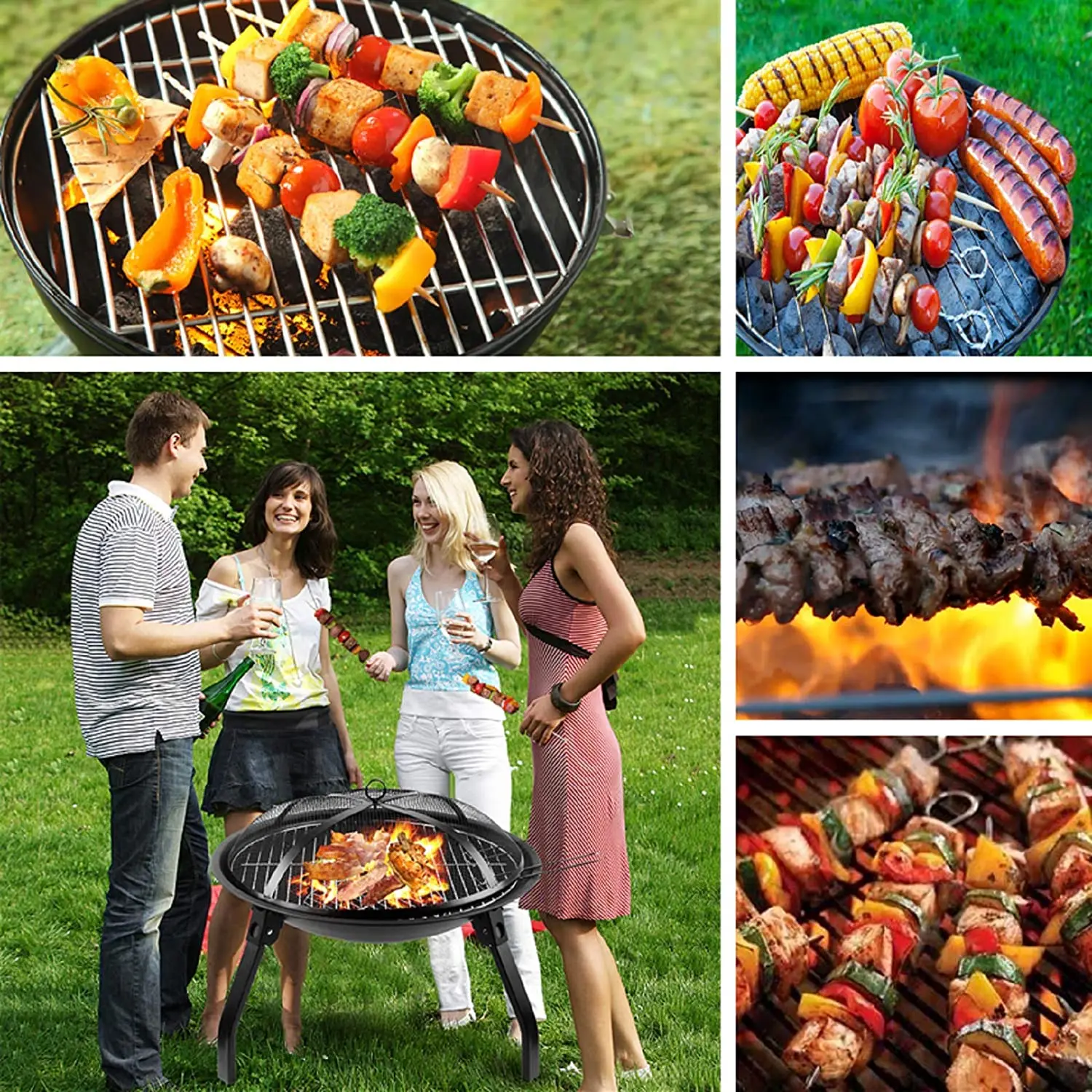 Foldable Camping Grill Fire Pit Campfire Portable Charcoal Grill Buy