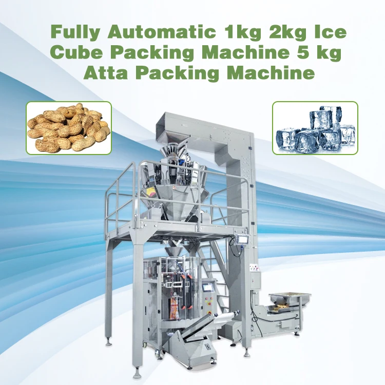 Fully Automatic 1kg 2kg Ice Cube Packing Machine 5 Kg Atta Packing ...