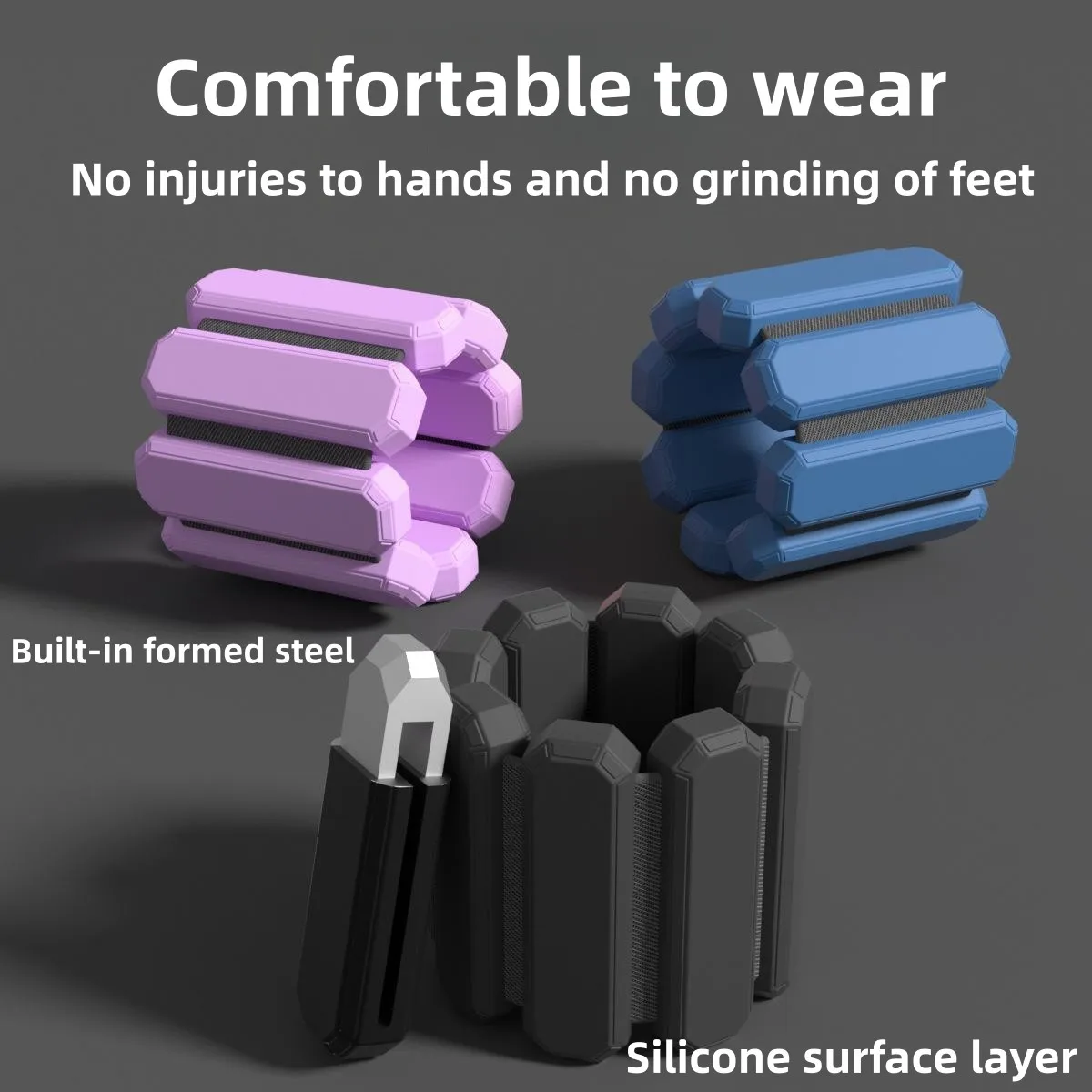 Multicolor Adjustable 2lb Silicone Exercise Training Yoga Wrist Weight