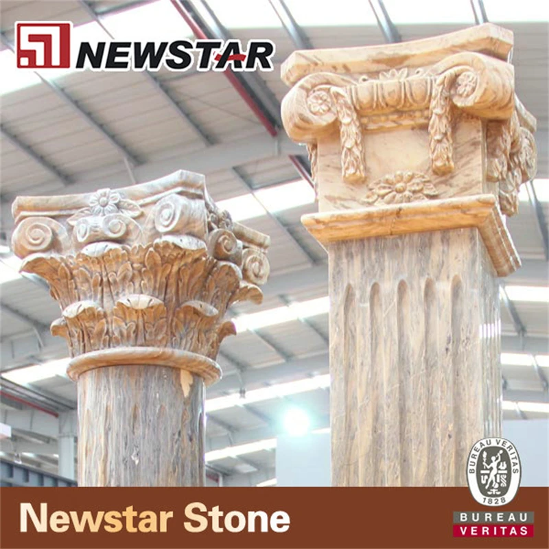 Marble Fluted Pillars Columns,marble Columns,marble Capitals Columns