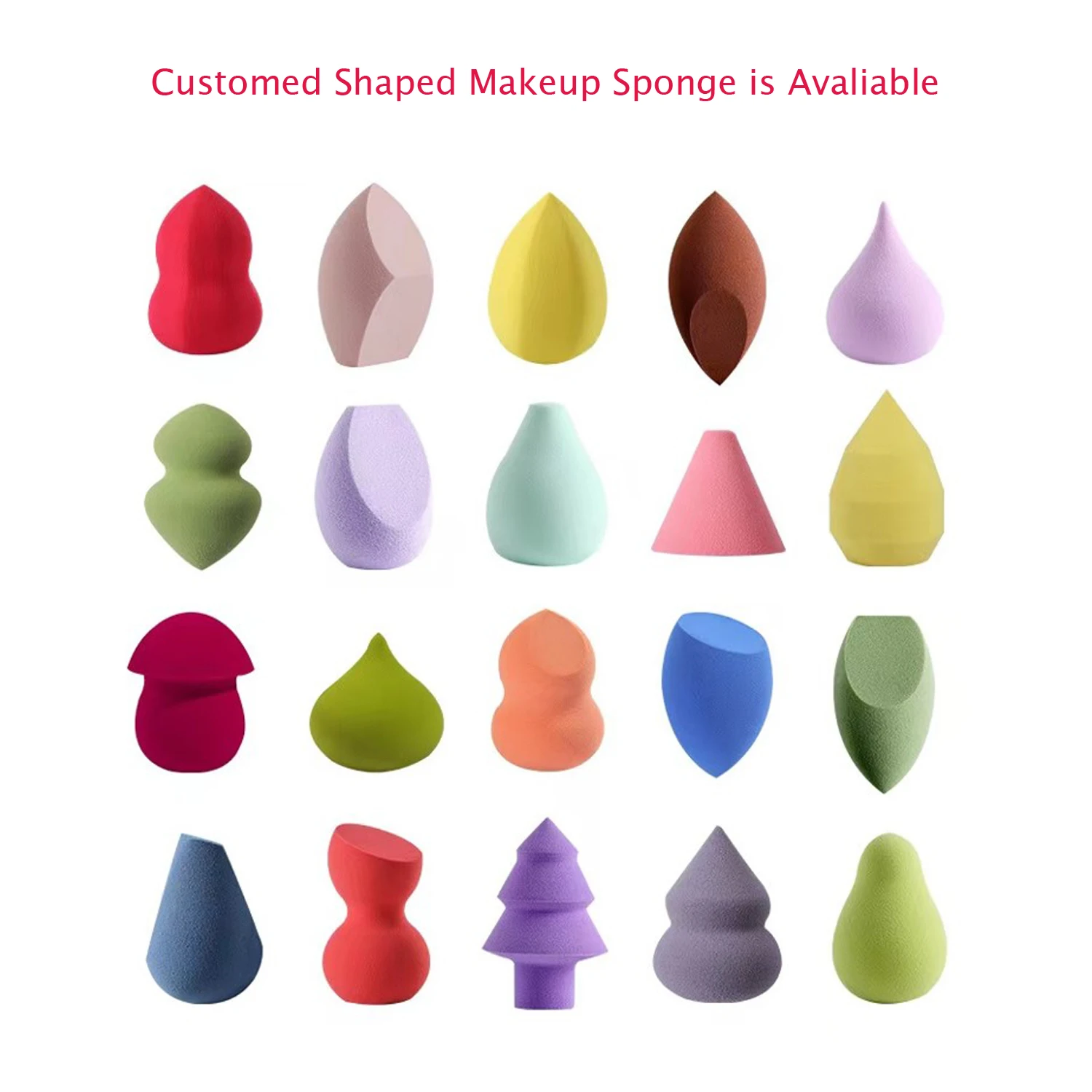 Mini Finger Pad Water Drop Cushion Puff Cosmetic Makeup Sponge Powder