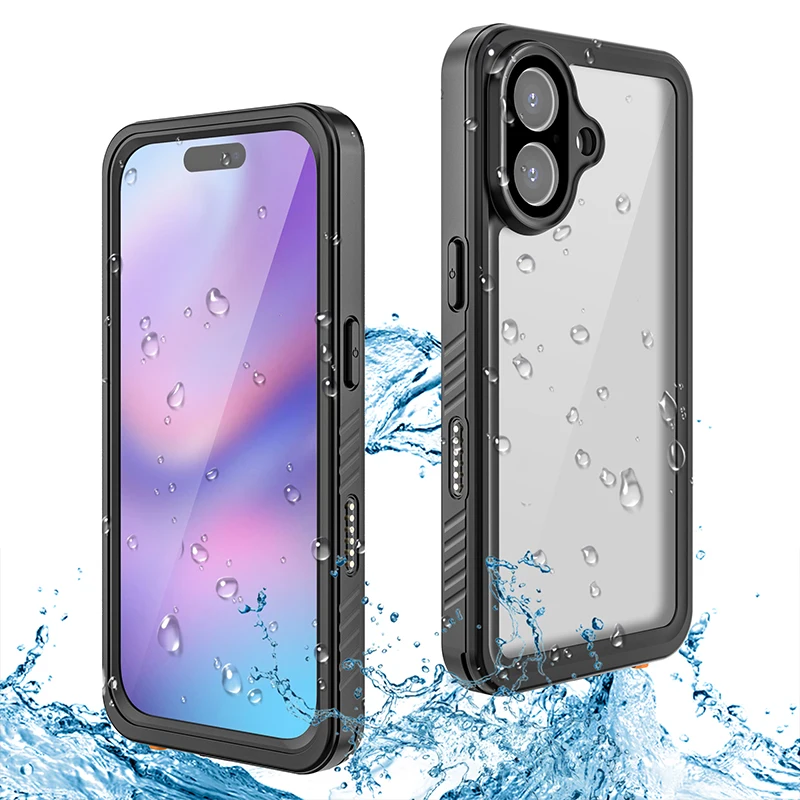 Waterproof Case For IPhone 17 Pro, Compatible With MagSafe IP68 Certified Underwater Fully Sealed Full-Body Protective Case With Built-in Screen