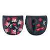 semicircular mallet putter cover-Black playing cards