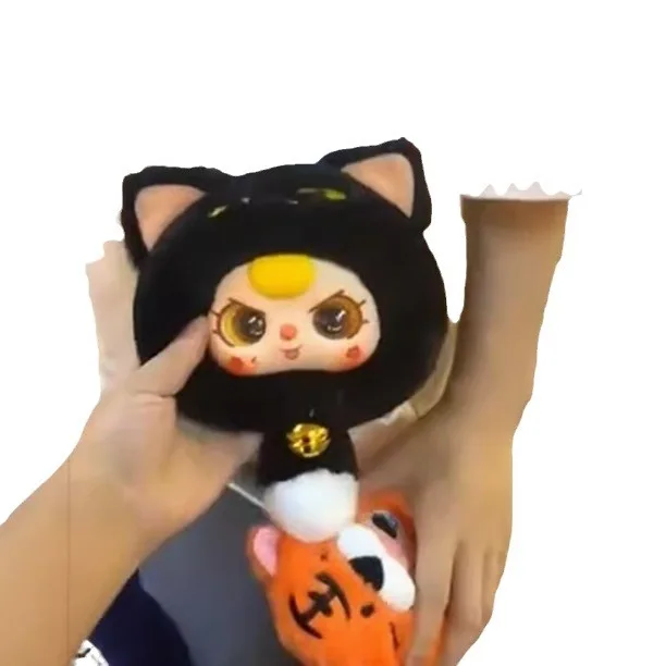 Wholesale Baby Three Lucky Cat Zipper Bag Series Plush