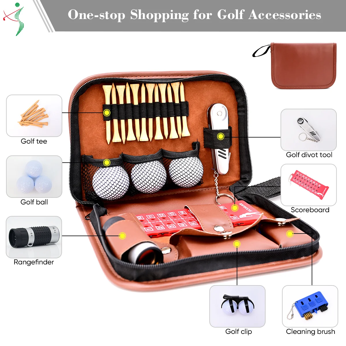 cigarette tee holder Custom Logo Golf Tee in Cigarette Box 3 1/4 Durable Wood Golf Ball Holder  Unbreakable Bamboo Golf Tees in Cigarette Box