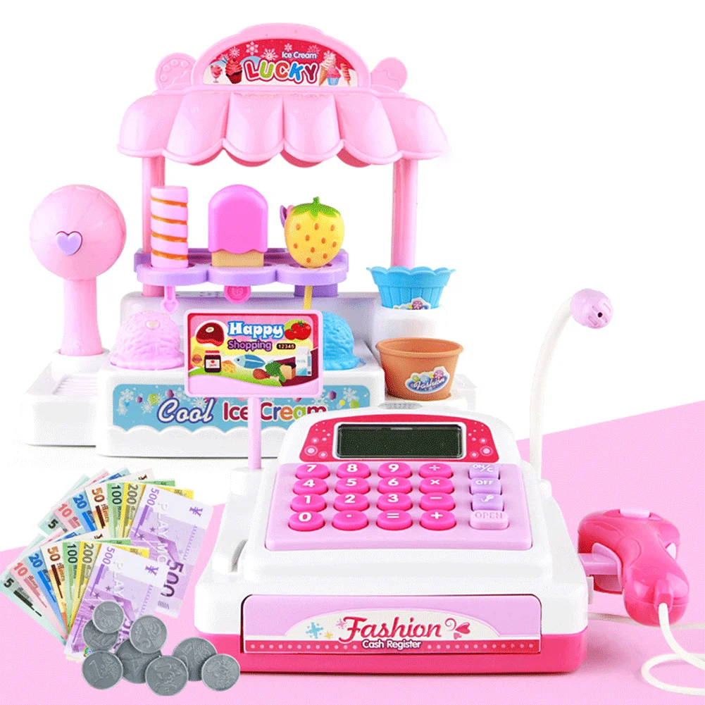 Детские Обучающие ресурсы для ролевых игр, детский супермаркет, кассовый аппарат, игрушка/