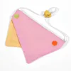 Pure cotton double-sided color-blocked design [pink and yellow]