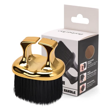 Small Ring Finger Mustache Brush Cleaning Nylon Bristle Ring Comb for Barber Hairdressing Tool