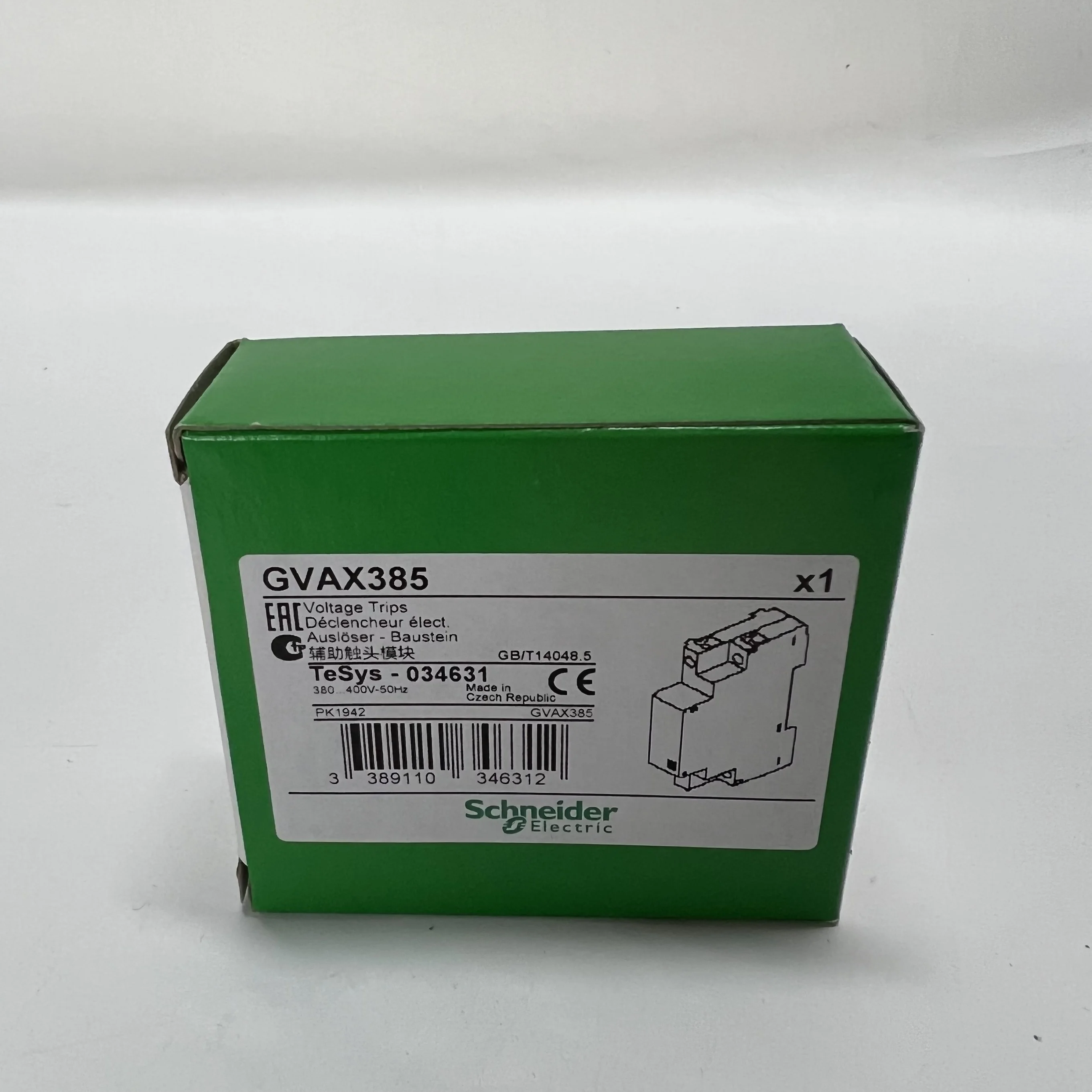 Schneider Voltage Trip Module GVAX385
