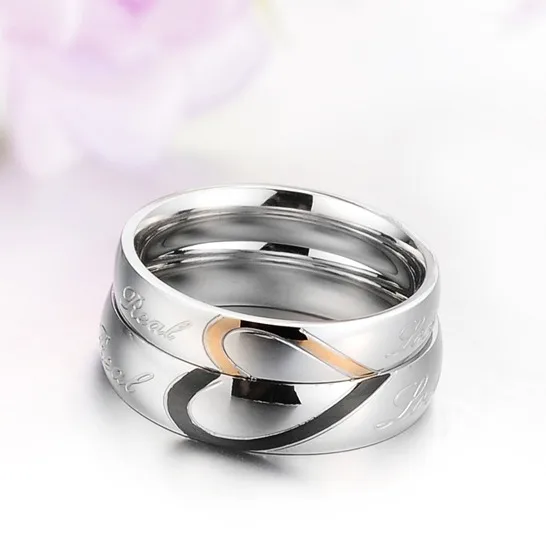 2pcs/set Retro Style Stainless Steel Key & Adjustable Couple Ring For Women  As Wedding, Kpop Or Party Gifts