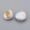 White Flat Round with Hamsa Hand