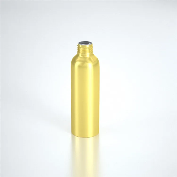 Black white red gold aluminum container packaging cosmetic essential oil shampoo detergent water bottle 120ml