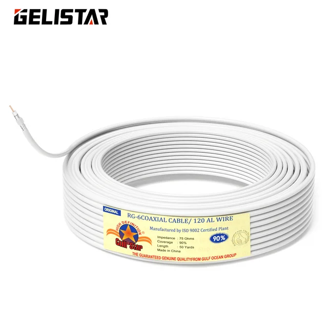 RG6 Gulf Star kablo Manufacturer Cable RG6 / Coaxial Cable  RG59 CCS Communication TV cable 50 Yard Stock