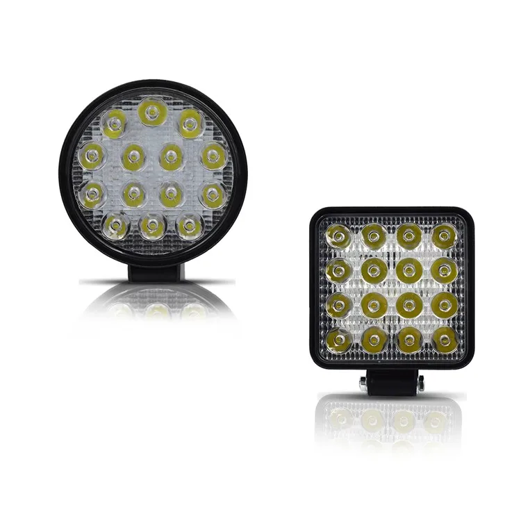 
4 дюймов квадратные 27 Вт 42 Вт 48 Вт 72 Вт 126 102 белый ультра яркий свет водить автомобиль свет работы грузовик внедорожник вспомогательный источник света 