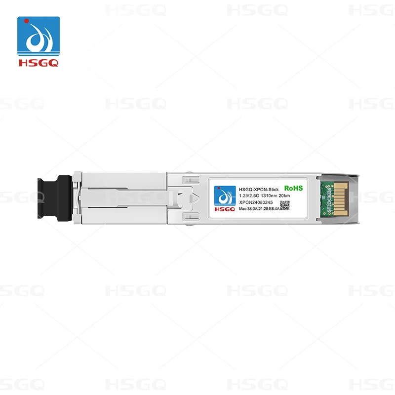 HSGQ Low power consumption ISP 1*PON port 1.25/2.5G 1310nm SC DDM SFU 20km GPON EPON XPON STICK ONU