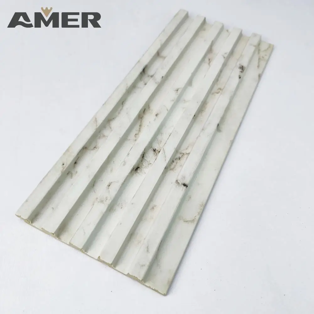 Rongke Factory Price OEM Designer Prefab Louvers Cheap 4x8 Waterproof Foam Greenway Vinyl Wall Paneling Panels