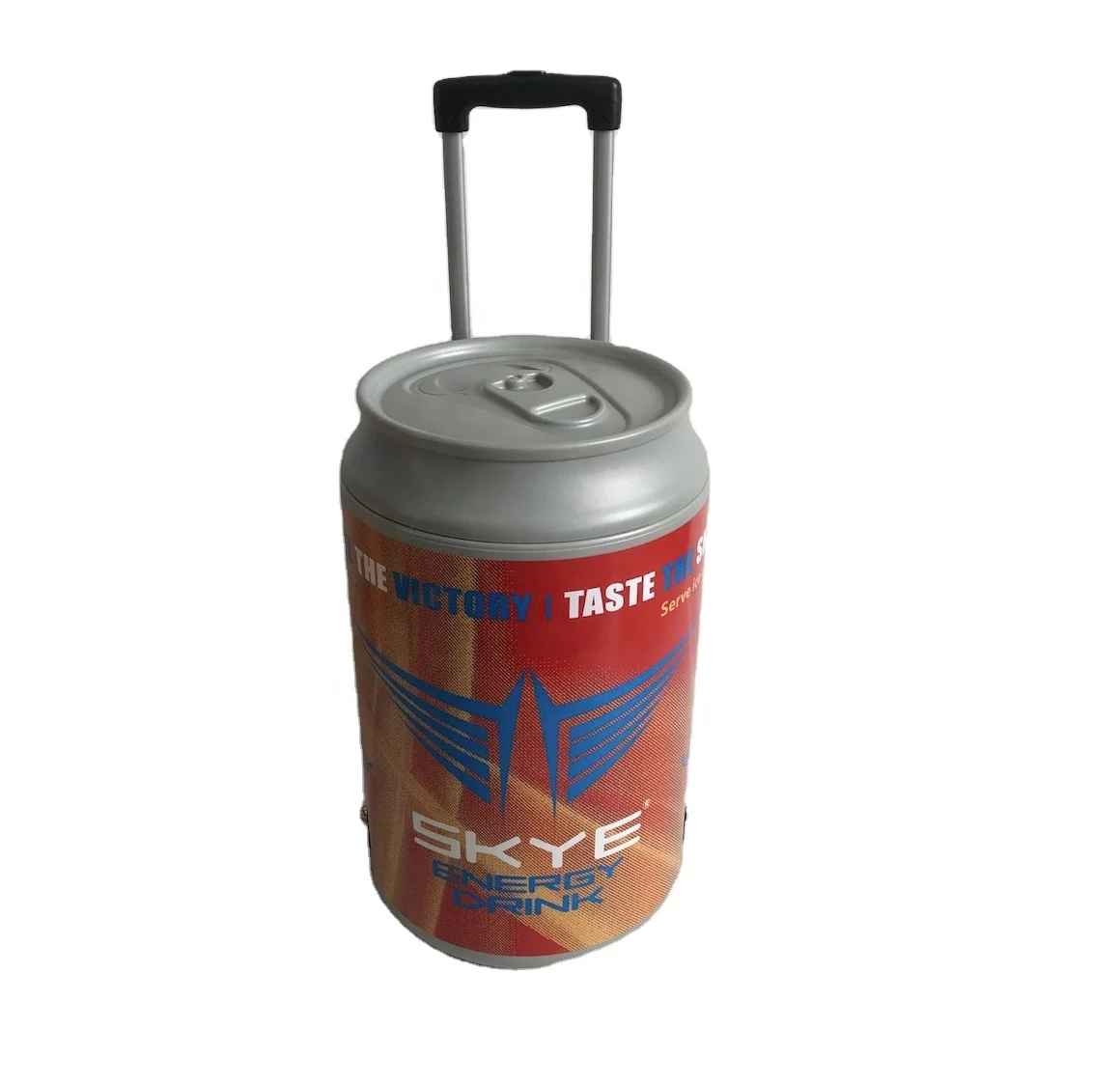HS Plastic Custom Beer Can Bucket Ice Cooler Box with Wheels