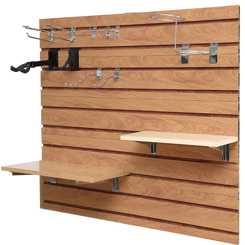 Groove Slat Wall Panel Slatwall Melamine Mdf Slotted Board Panel Buy