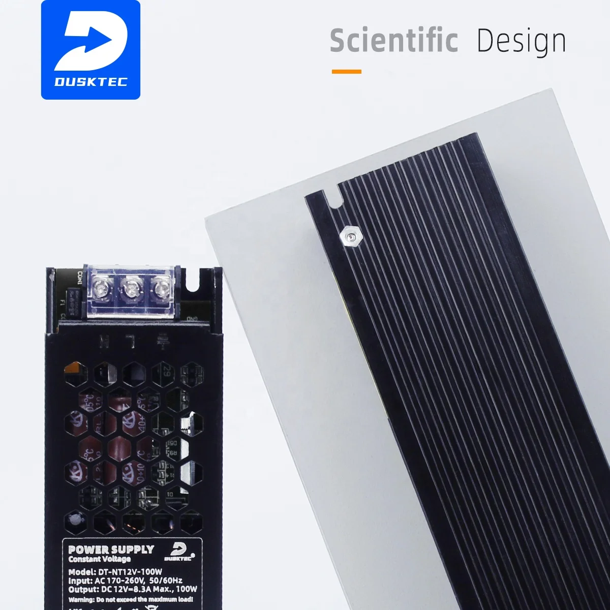 DUSKTEC Latest Class 2 Constant Voltage DC 12-24V Volt Box Electrical Transformer Switching Power Supply for CCTV Camera Set