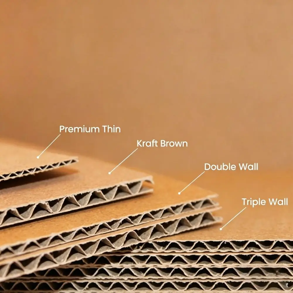 Structural Box Packaging Materials Premium Thin to Triple Wall