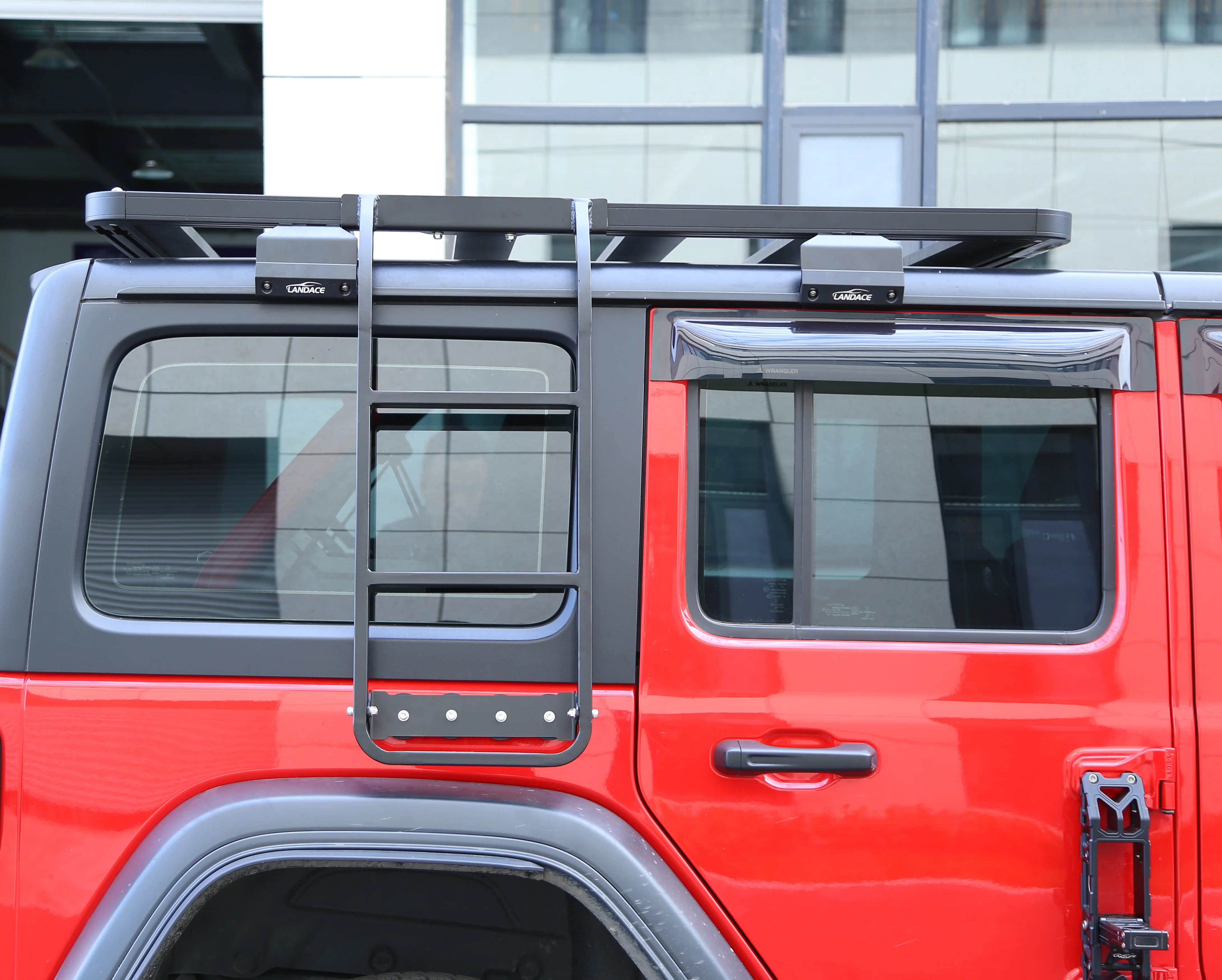 Landace Roof Rack Side Ladder Retrofit Kit Side Ladder For Jeep