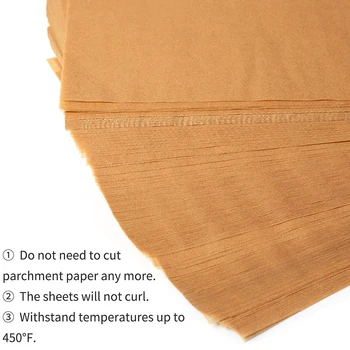 400 Pcs Parchment Paper Baking Sheets, 12X16 Inches Non-Stick Precut Baking