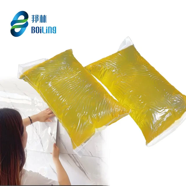 High Tack Hot Melt Adhesive Thermoplastic Elastomer Based PSA Glue for Wall Stickers Woodworking Packing Construction