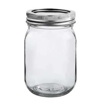 Custom 8 Oz 16 Oz 32 Oz Empty Clear Wide Mouth Canning Food Storage ...