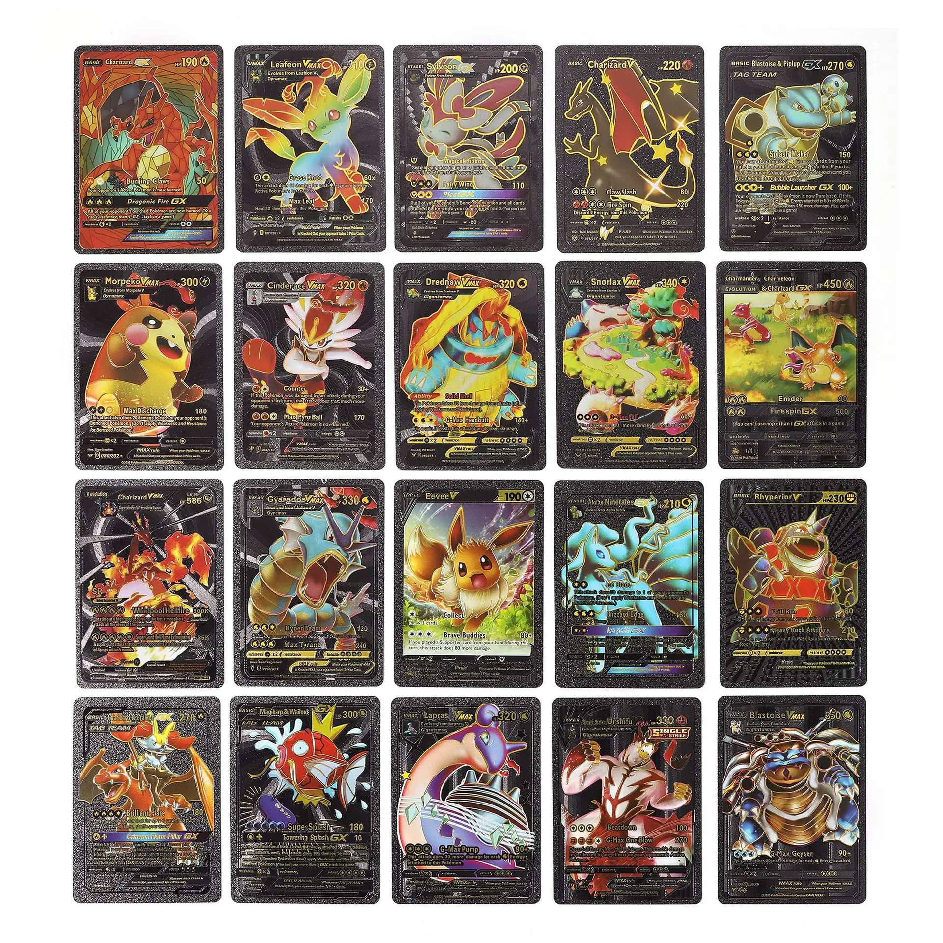 2022 Hot Sale Venusaur Pokemons Card 55 Pcs Box Pokemonn Gold Card ...