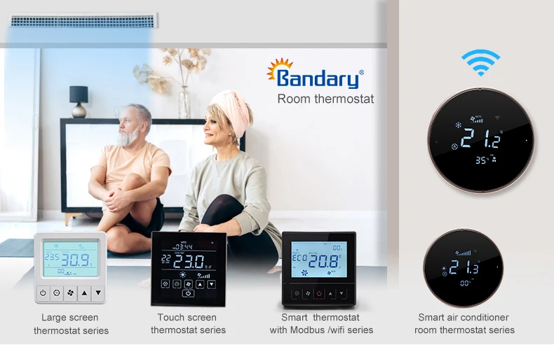 Bandary programmable wifi wireless boiler digital thermostat controller for gas boiler factory