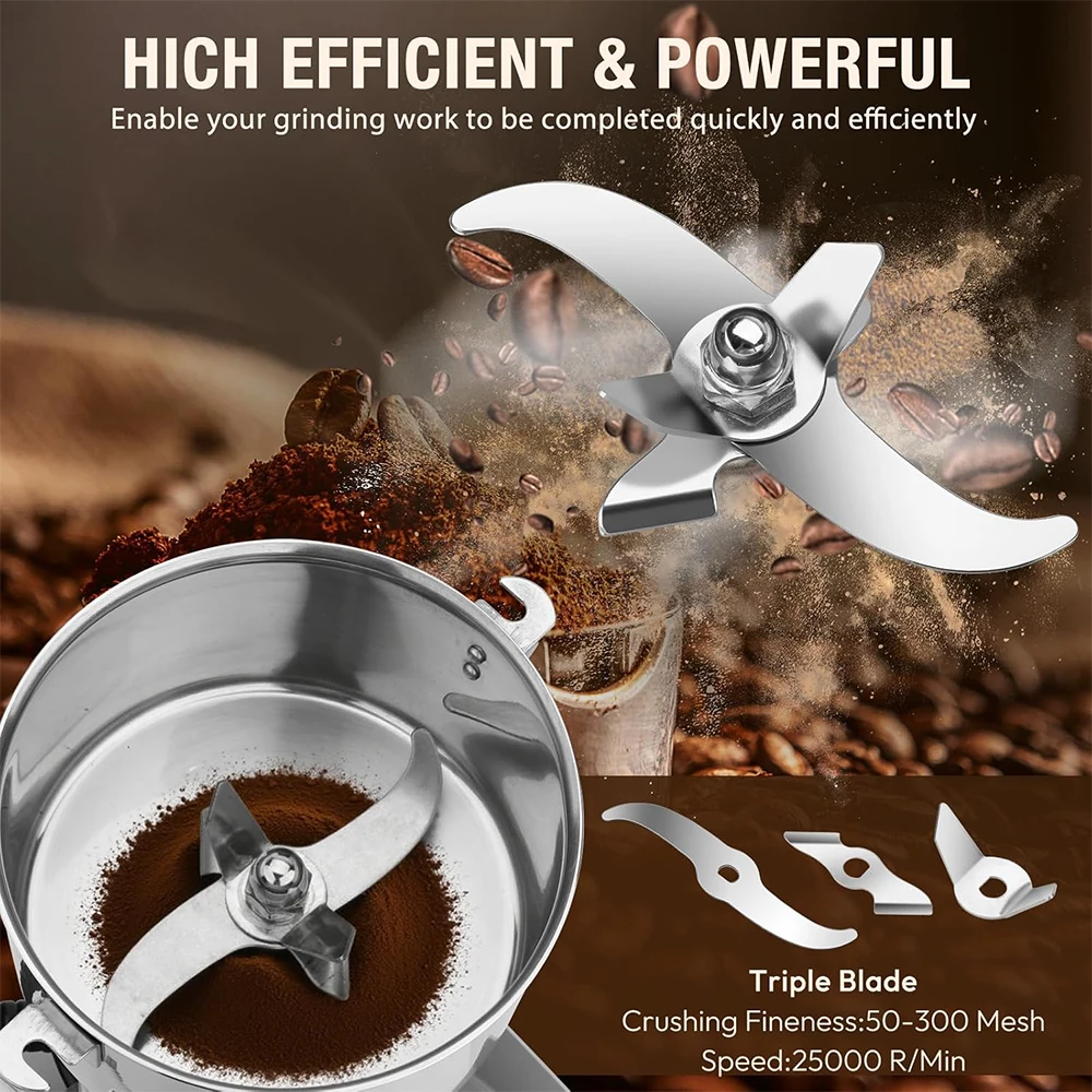 Premium Oem Factory Flour Mill Stainless Steel 430 1680w Home Use Electric Corn Grinder Mill