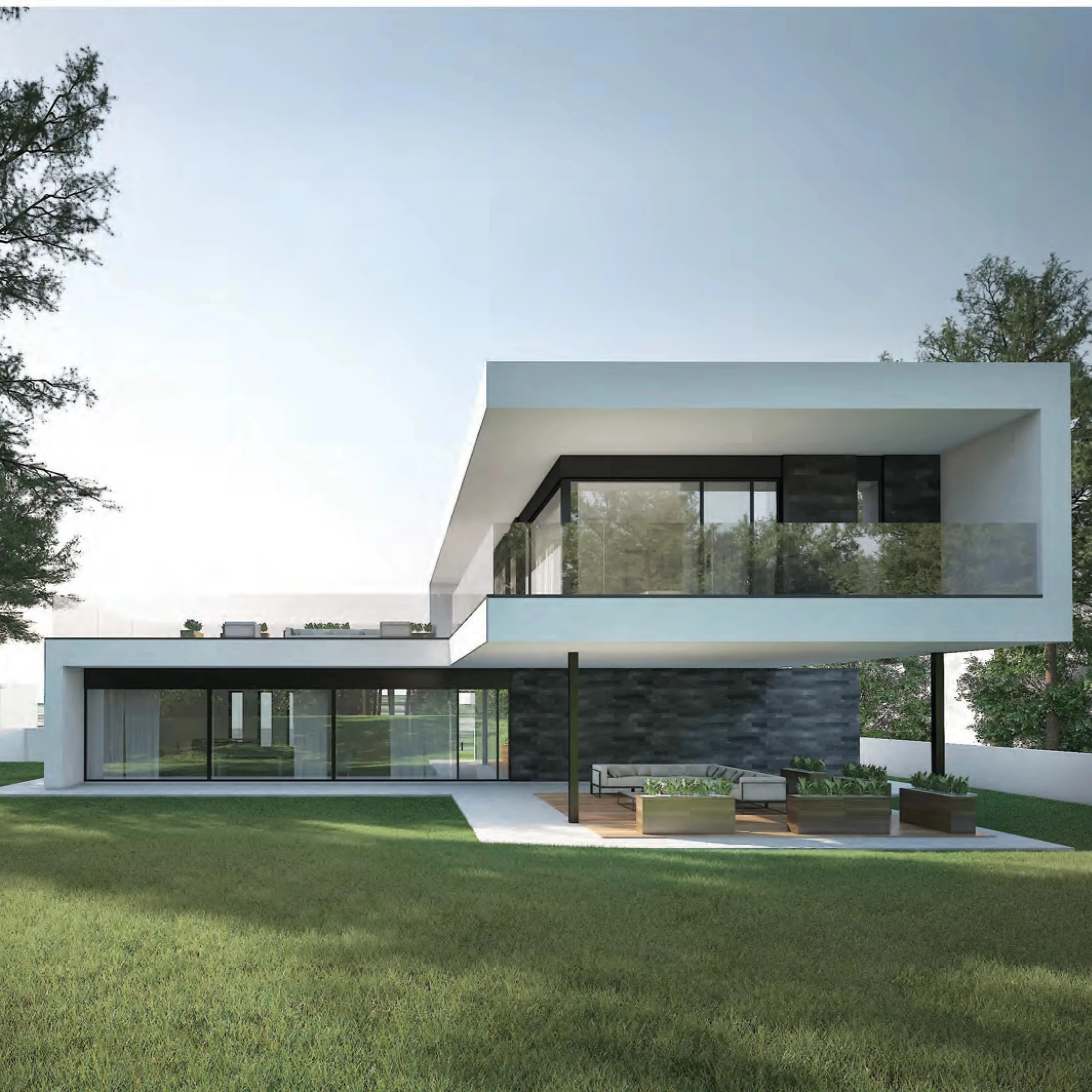 Красивый дизайн сборный Легкий Стальной каркасный модульный роскошный контейнерный дом виллы