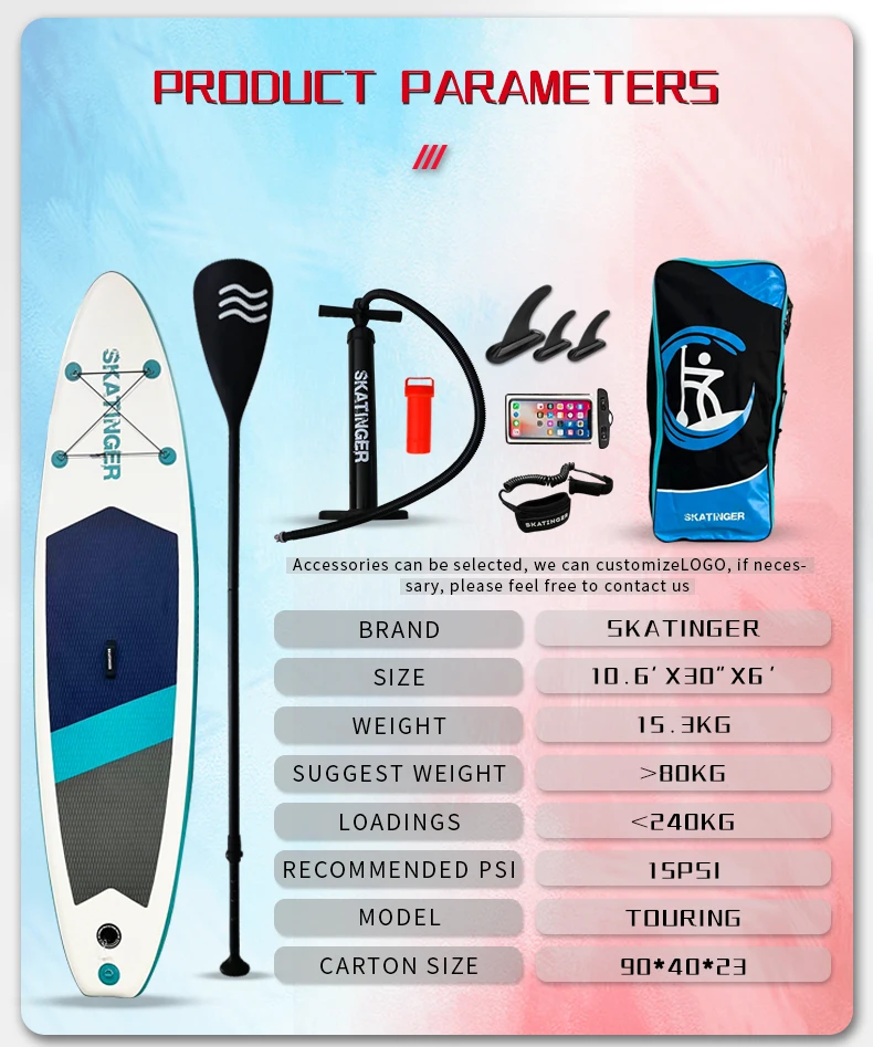 Skatinger 10.6 Stand Up Paddleboard Sup Boards Inflatable Paddle With