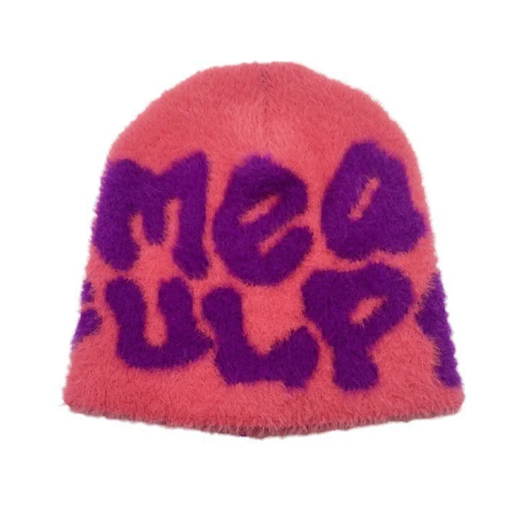 帽子 FAF fake ass flowers Beanie y2k Supreme Fuzzy Y2K Mohair Hat - Westwood Beanie F-1957 Fashion 2024