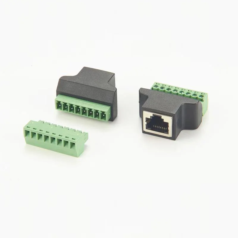 RJ-45 8P8C Network Port Jack to Screw Terminal Block