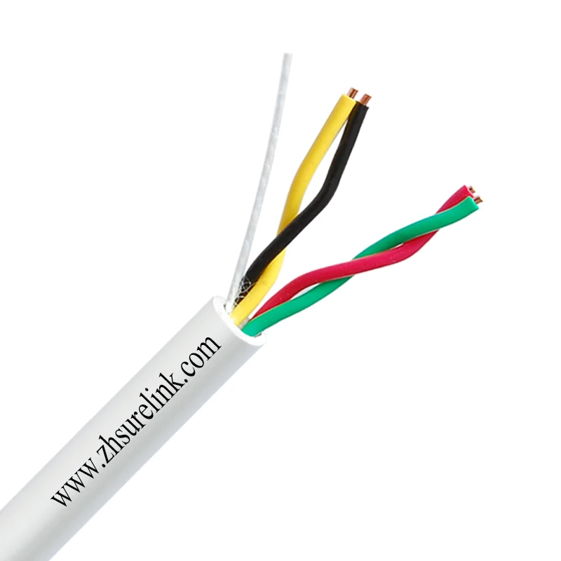 unshielded self supporting aerial 2core telecom cable drop wire bare copper telephone cable with steel messenger