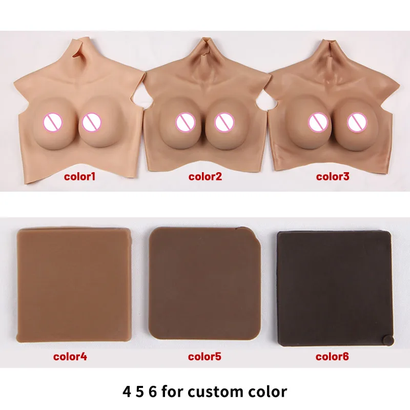 MUSIC POET H-Cup Realistic Artificial Breast Fake Big Boobs Tits Silicone  Breast Forms Tits for Crossdreser Transgender (D Cup-Silicone Filler, Ivory
