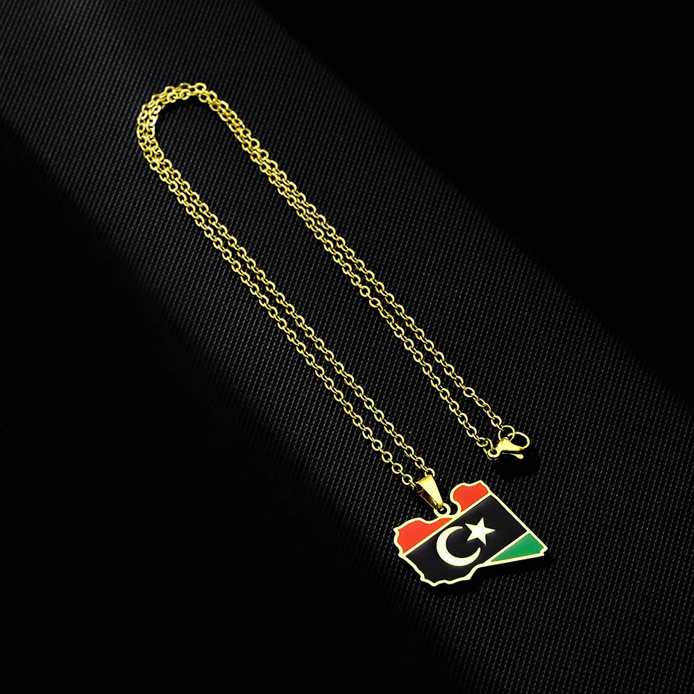 Collana con ciondolo bandiera della Repubblica Dominicana