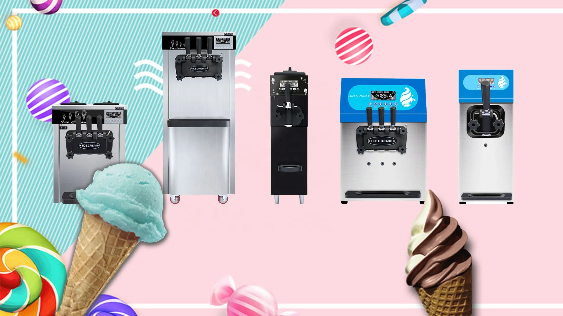 Factory Outlet High Quality Commercial Ice Cream Maker Ice Cream