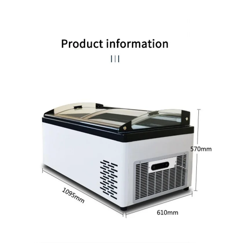 Kolice Countertop 6 Pans Gelato Showcase Display Freezer/tabletop Ice